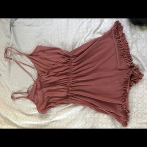 Pink/salmon romper
